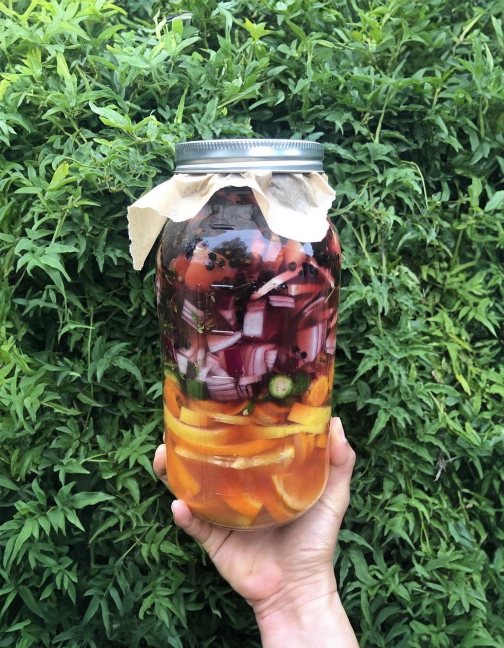 Jennifer Ilonzeh's Fire Cider, a warming tonic to ward off colds. (Courtesy Jennifer Ilonzeh)